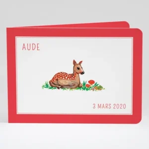 Faire-part de naissance Joli faon photo*Faire-part Elégant Online