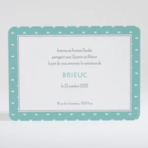 Faire-part de naissance Joli petit navire*Faire-part Elégant Discount