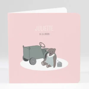 Faire-part de naissance Jouets anciens*Faire-part Elégant New