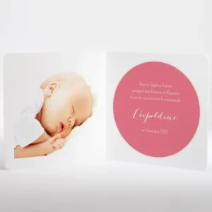 Faire-part de naissance Jolies poupees livret*Faire-part Elégant Fashion