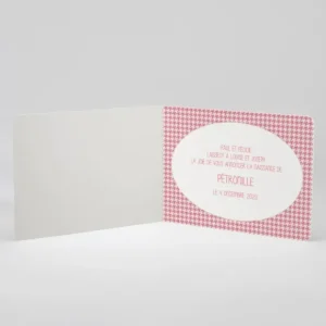Faire-part de naissance Joli vichy tendance*Faire-part Elégant Outlet