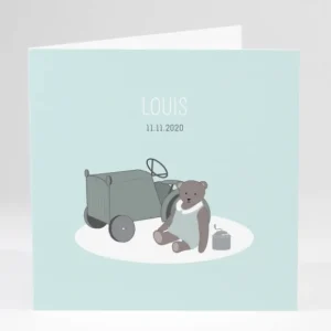 Faire-part de naissance Jouets anciens*Faire-part Elégant New