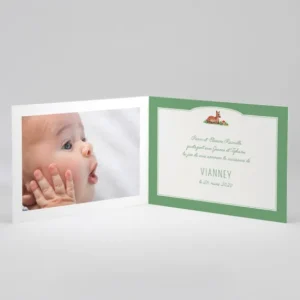 Faire-part de naissance Joli faon photo*Faire-part Elégant Online
