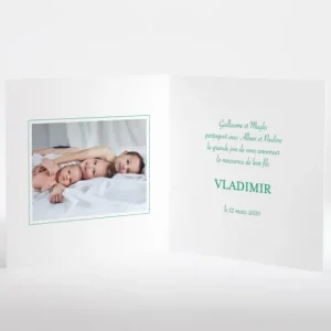 Faire-part de naissance Joli petit indien livret*Faire-part Elégant Best