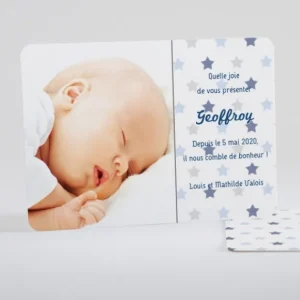 Faire-part de naissance Jolies pastilles etoiles*Faire-part Elégant New