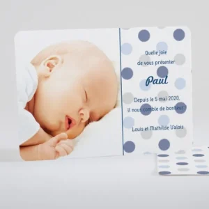 Faire-part de naissance Jolies pastilles rondes*Faire-part Elégant Best