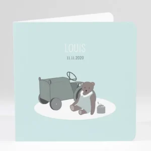 Faire-part de naissance Jouets anciens*Faire-part Elégant New