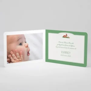 Faire-part de naissance Joli faon photo*Faire-part Elégant Online