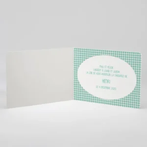 Faire-part de naissance Joli vichy tendance*Faire-part Elégant Outlet