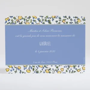 Faire-part de naissance Joyeux liberty*Faire-part Elégant Clearance