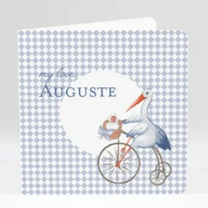 Faire-part de naissance Jolie cigogne tendance*Faire-part Elégant Online