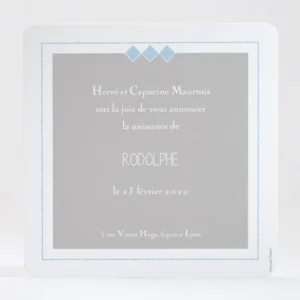 Faire-part de naissance Jolis elephants tendance*Faire-part Elégant Fashion