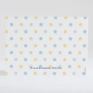 Faire-part de naissance Jolies pastilles etoiles*Faire-part Elégant New