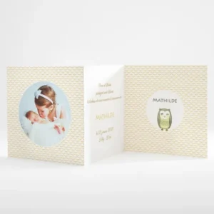 Faire-part de naissance Jolie chouette guirlande*Faire-part Elégant Online