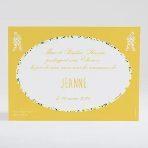 Faire-part de naissance Joli clown liberty*Faire-part Elégant New