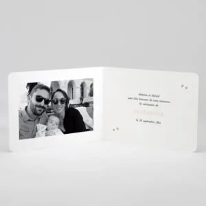 Faire-part de naissance Jolis lapins en famille*Faire-part Elégant Discount
