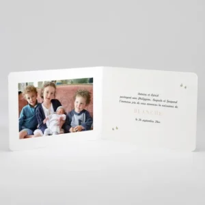 Faire-part de naissance Jolis lapins en famille 4 enfants*Faire-part Elégant Hot