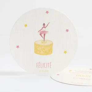 Faire-part de naissance Jolie boite a musique*Faire-part Elégant Hot