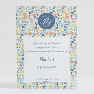 Faire-part de naissance Joyeux liberty d'ete*Faire-part Elégant Sale