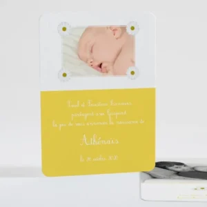 Faire-part de naissance Jolies marguerites*Faire-part Elégant Sale