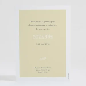 Faire-part de naissance Jolies baies*Faire-part Elégant Best
