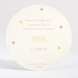 Faire-part de naissance Jolie boite a musique*Faire-part Elégant Hot