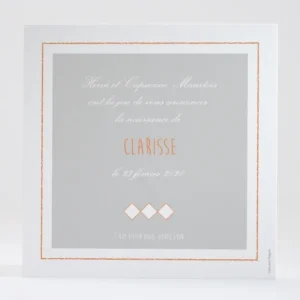 Faire-part de naissance Joli renard tendance*Faire-part Elégant Best