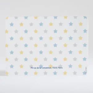 Faire-part de naissance Jolies pastilles etoiles*Faire-part Elégant New