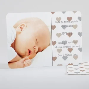 Faire-part de naissance Jolies pastilles coeurs*Faire-part Elégant Clearance