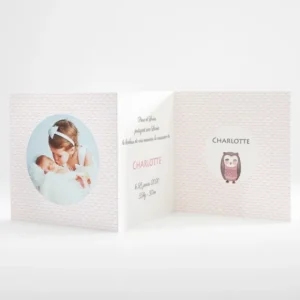 Faire-part de naissance Jolie chouette guirlande*Faire-part Elégant Online