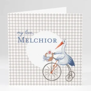 Faire-part de naissance Jolie cigogne tendance*Faire-part Elégant Online