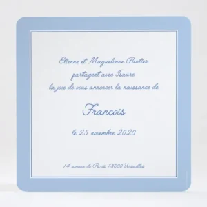 Faire-part de naissance Joli medaillon monogramme*Faire-part Elégant Hot