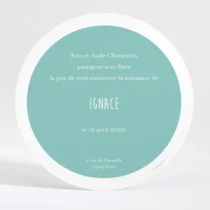 Faire-part de naissance Joli ourson rayures*Faire-part Elégant Fashion