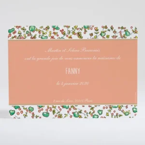 Faire-part de naissance Joyeux liberty*Faire-part Elégant Clearance