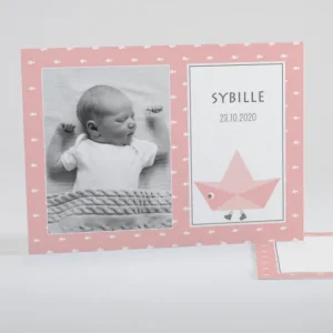 Faire-part de naissance Joli petit navire*Faire-part Elégant Discount