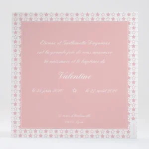 Faire-part de naissance Jolies etoiles bicolores*Faire-part Elégant Online
