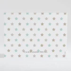 Faire-part de naissance Jolies pastilles etoiles*Faire-part Elégant New