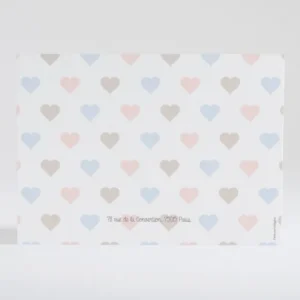 Faire-part de naissance Jolies pastilles coeurs*Faire-part Elégant Clearance