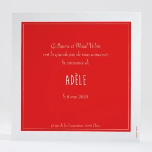 Faire-part de naissance Joli mimosa simple*Faire-part Elégant Discount