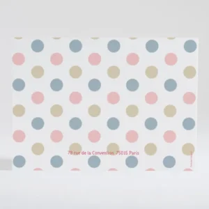 Faire-part de naissance Jolies pastilles rondes*Faire-part Elégant Best