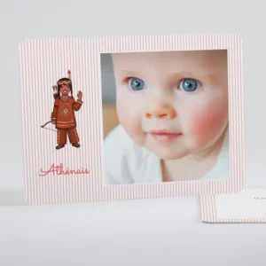 Faire-part de naissance Joli petit indien simple*Faire-part Elégant Best