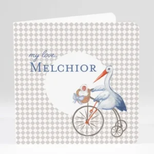 Faire-part de naissance Jolie cigogne tendance*Faire-part Elégant Online