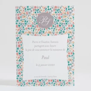Faire-part de naissance Joyeux liberty d'ete*Faire-part Elégant Sale