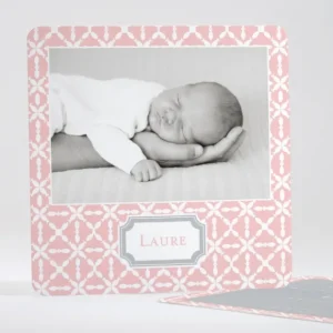 Faire-part de naissance Joli pattern*Faire-part Elégant Outlet