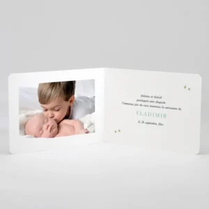 Faire-part de naissance Jolis lapins en famille 2 enfants*Faire-part Elégant Fashion