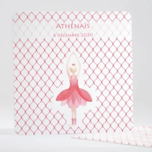 Faire-part de naissance Jolie ballerine simple*Faire-part Elégant Clearance