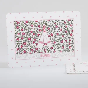 Faire-part de naissance Joli tipi liberty etoiles*Faire-part Elégant Clearance
