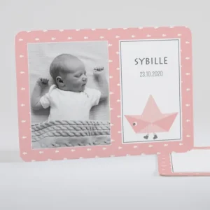 Faire-part de naissance Joli petit navire*Faire-part Elégant Discount
