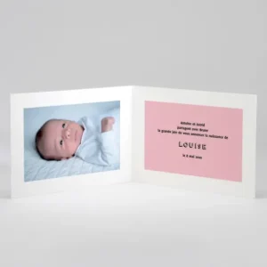 Faire-part de naissance Just simple*Faire-part Elégant Online