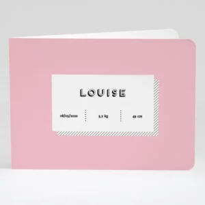 Faire-part de naissance Just simple*Faire-part Elégant Online